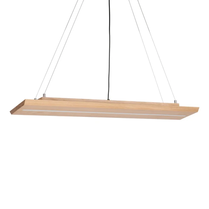 B-Ware Envostar Hängeleuchte Pendelleuchte Led Eiche Metall Holz Schwarz Tribe - 1573410