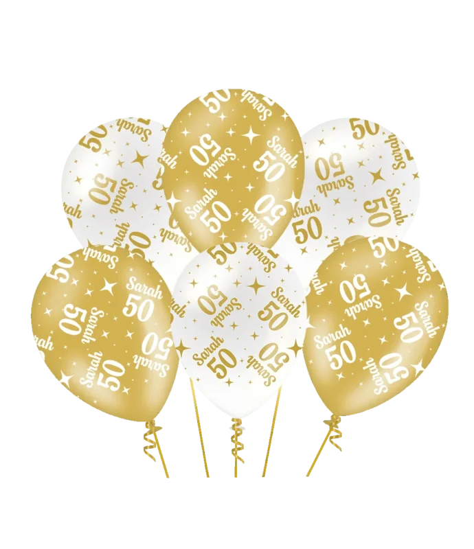 Fancy party latex ballonnen - Sarah 50 van Paper Dreams koop je bij Partywinkel