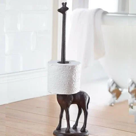 Brehn | Gusseisen Giraffe Toilettenpapierhalter