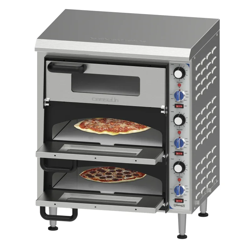 Casselin Elektrischer Pizzaofen 3 Kammern 35 cm