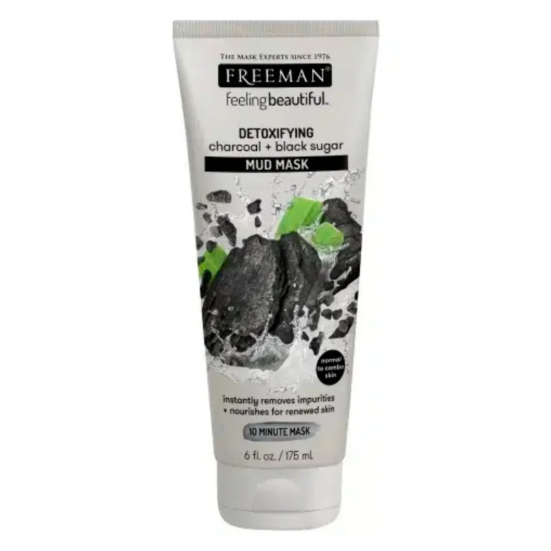 Freeman Mud Mask Charcoal and Black Sugar