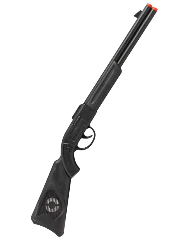 Fusil d'assaut pour enfant noir avec embout orange