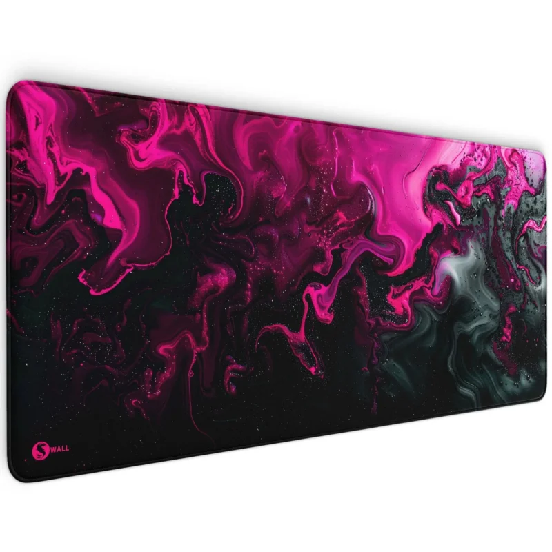 Gaming Mauspad XXL Liquid schwarz pink 90Degree 4mm dick - Sunnywall - Individualität trifft Design