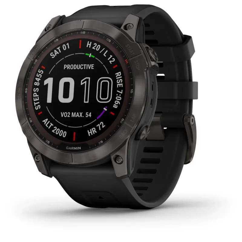 B-Ware Garmin Uhr Smartwatch Gps Sportuhr Fenix 7 X Sapphire Solar Carbon Grey Onesize - 753759278236