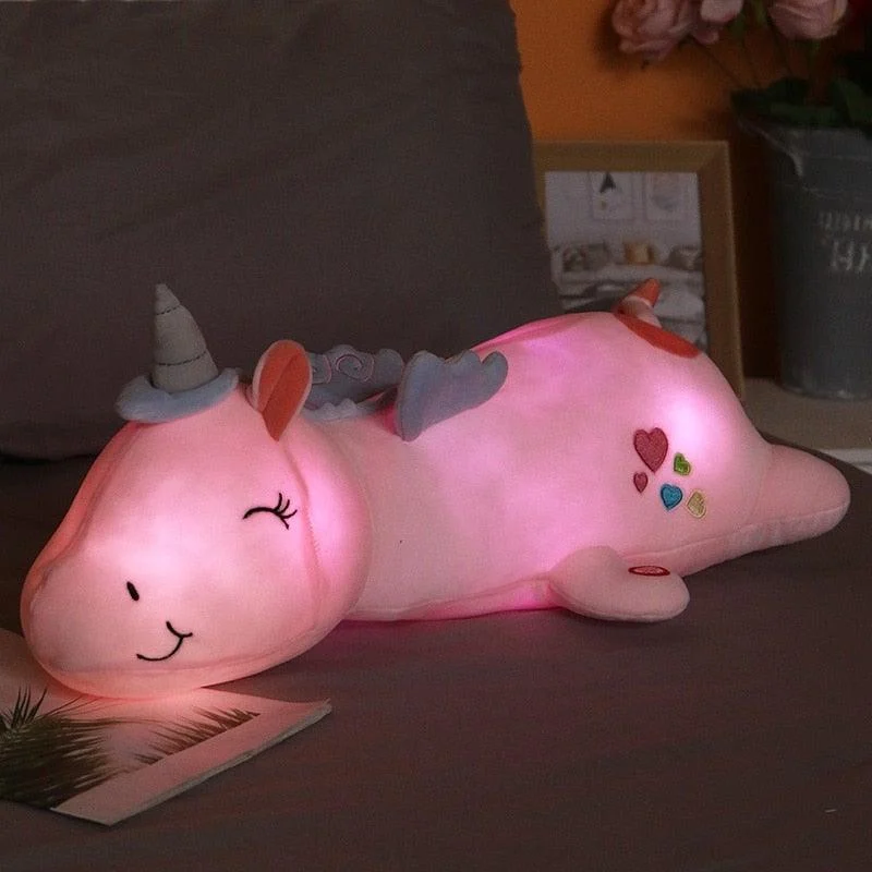 Leuchtendes Plüsch-Einhorn mit LED-Funktion – Glowie