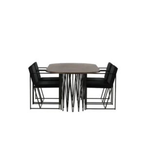 gr23045_10_os Stone Oval Dining Set Ovales Essgruppen Set Default Title