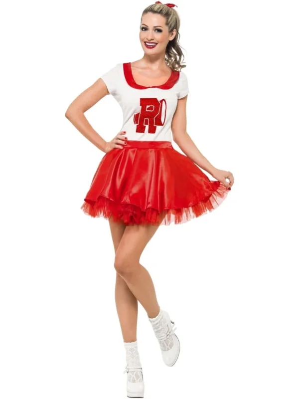 Grease Kostuum Rood Wit Dames Sandy van Smiffys koop je bij Partywinkel