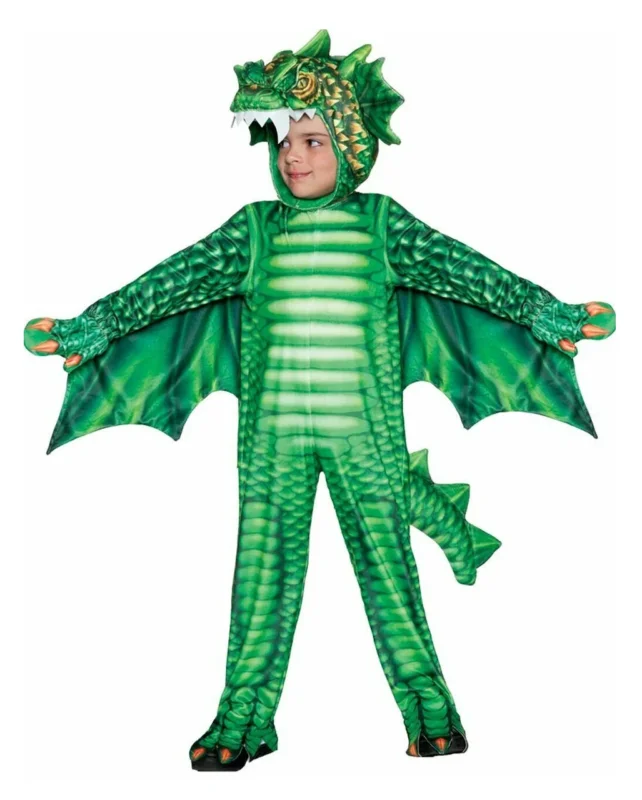 Kleinkinder Kostüm grüner Drache