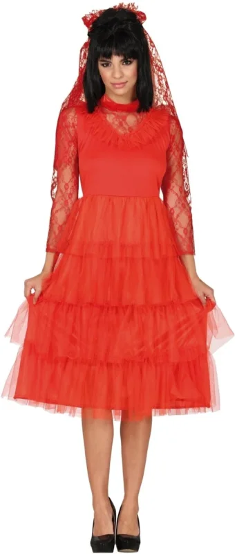Halloween Jurk Rood Dames van Fiestas Guirca koop je bij Partywinkel