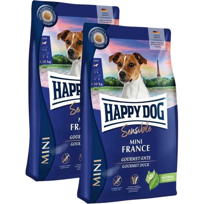 Sparpaket Happy Dog Sensible Mini France 2 x 4 kg