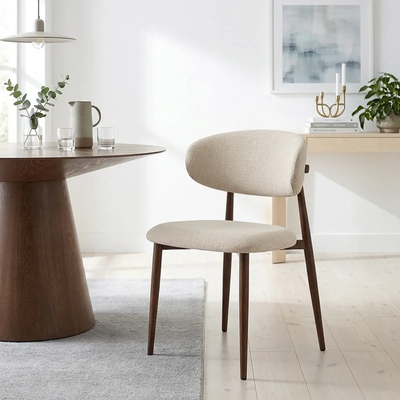 Stoff Esszimmerstuhl - Harrow Beige