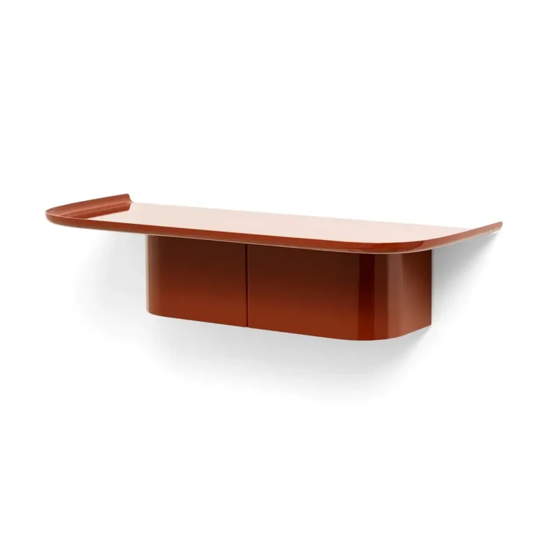 B-Ware Hay Korpus Wandregal Hakenregal Garderobe Kleiderhaken M Brick Red Aluminium - 5710441298724