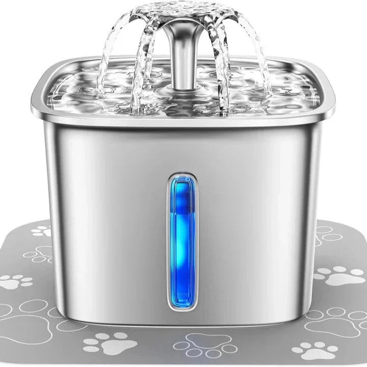 Automatischer Edelstahl-Wasserbrunnen für Haustiere