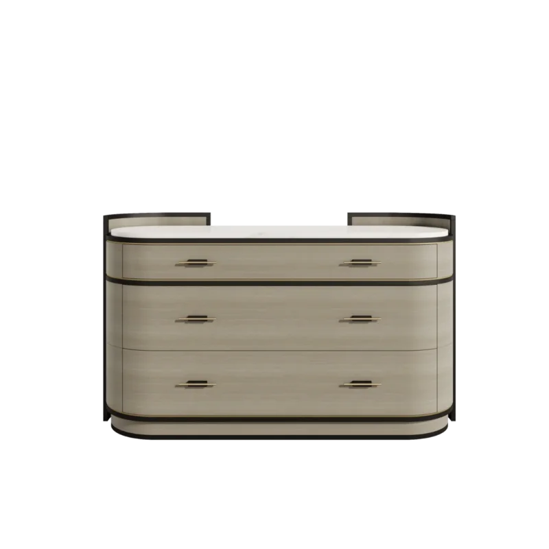 Casa Magna VALERIAN Kommode Stein Kategorie A – 154 × 54 × 90 cm – Ansicht 1
