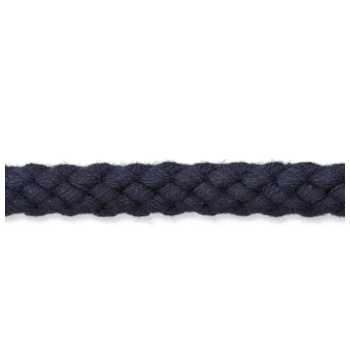 0,5 m Baumwoll-Rundkordel 8mm Farbe Schwarz 080