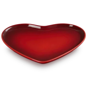 Le Creuset Servierschüssel Herz Ø32cm 'Kirschrot'