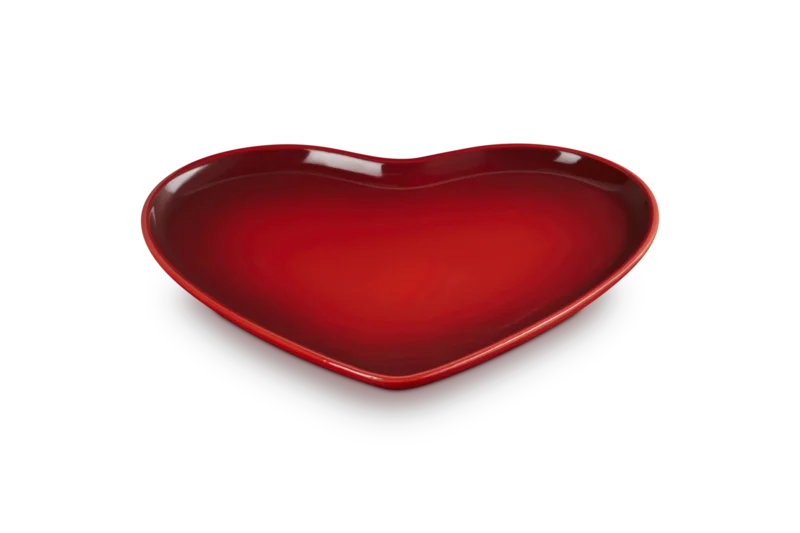 Le Creuset Servierschüssel Herz Ø32cm 'Kirschrot'