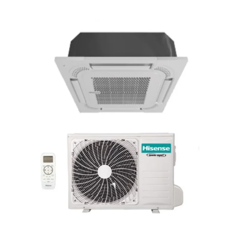 climatizzatore condizionatore hisense inverter cassetta 4 vie r 32 12000 btu act35ur4rca4 a__ con comando remoto novita