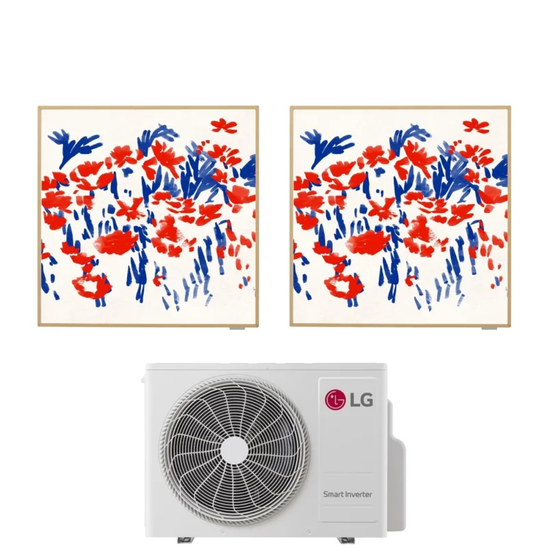 climatizzatore condizionatore lg dual split inverter serie artcool gallery 9_12 con mu2r17 r 32 wi fi optional 9000_12000 9163