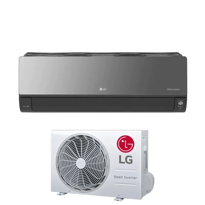 climatizzatore condizionatore lg inverter serie artcool mirror 12000 btu ac12bk r 32 wi fi integrato uv nano voice control classe a__ a_
