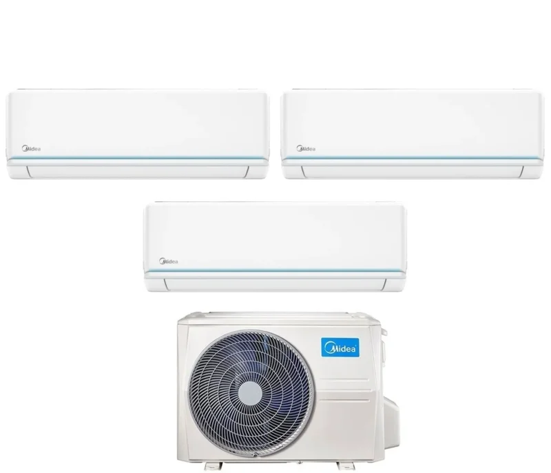 climatizzatore condizionatore midea trial split inverter serie evolution 9_9_12 con m3of 27hfn8 q r 32 wi fi optional 9000_9000_12000