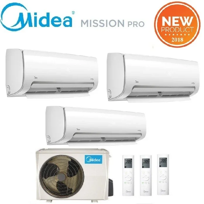climatizzatore condizionatore midea trial split inverter serie mission pro 9_9_12 con m3o 27nf8 r 32 wi fi optional 9000_9000_12000 new 2018