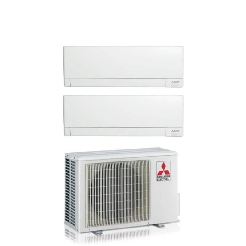 climatizzatore condizionatore mitsubishi electric dual split inverter linea plus serie msz ay 12_12 btu con mxz 2f53vf wi fi integrato r 32 12000_12000 a___
