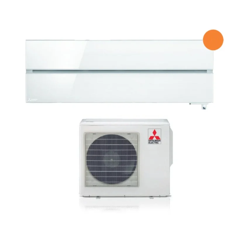 climatizzatore condizionatore mitsubishi electric inverter serie kirigamine style 9000 btu msz ln25vgv pearl white r 32 wi fi integrato classe a___ bianco perla 2974