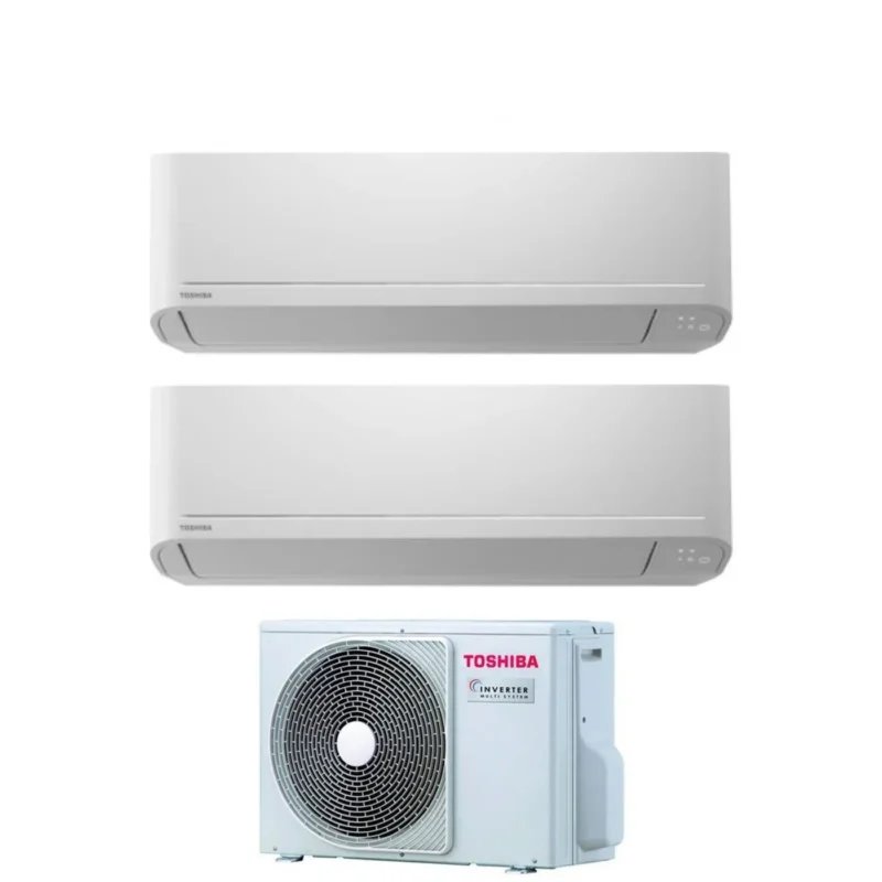 climatizzatore condizionatore toshiba dual split inverter serie seiya 13_13 con ras 3m18u2avg e r 32 wi fi optional 13000_13000