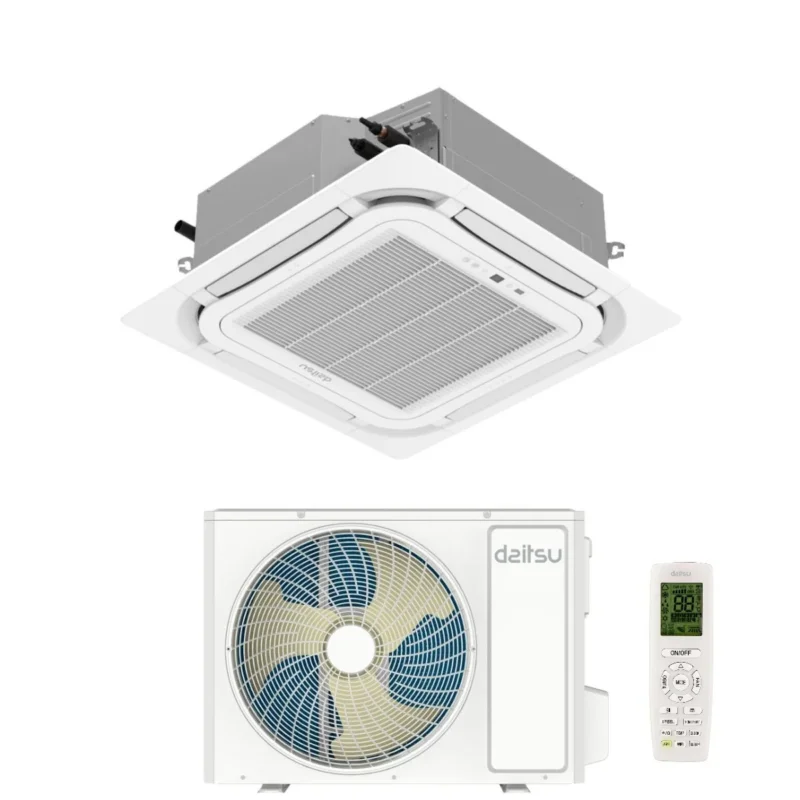daitsu condizionatore a cassetta daitsu 48000 btu aud48kdbs monofase r 32 wi fi optional con telecomando e griglia