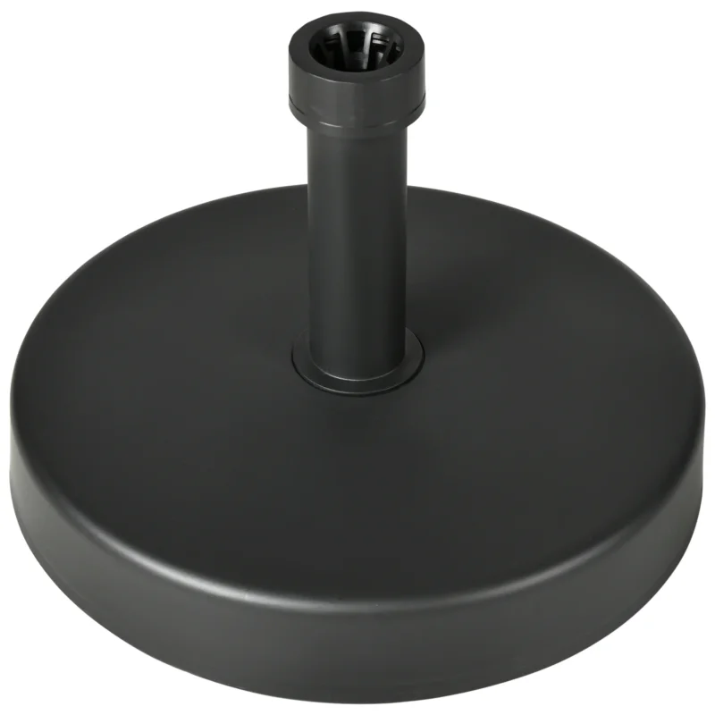 easycomfort easycomfort base per ombrellone da giardino in plastica pp max 18kg di peso 45x33 cm nero