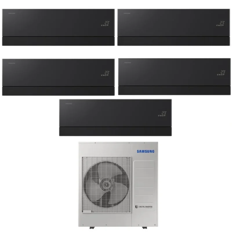 samsung condizionatore penta split samsung windfree premiere black 7991212 con aj100txj5kg r 32 wi fi integrato