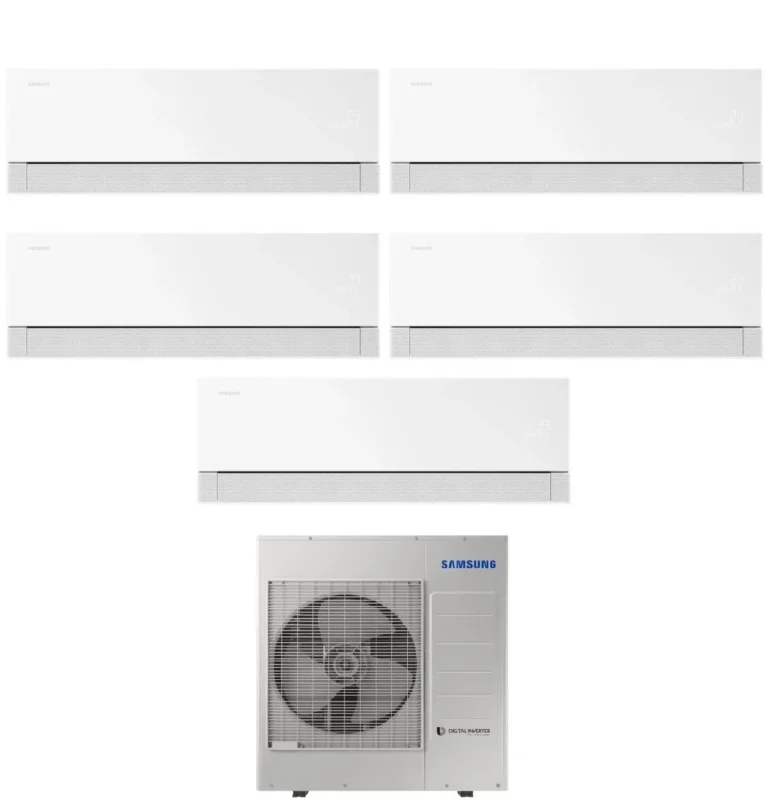 samsung condizionatore penta split samsung windfree premiere white 7991212 con aj100txj5kg r 32 wi fi integrato