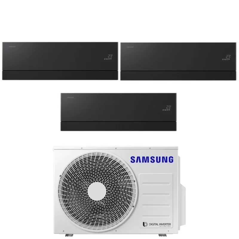 samsung condizionatore trial split samsung premiere black 7712 con aj068txj3kg r 32 wi fi integrato
