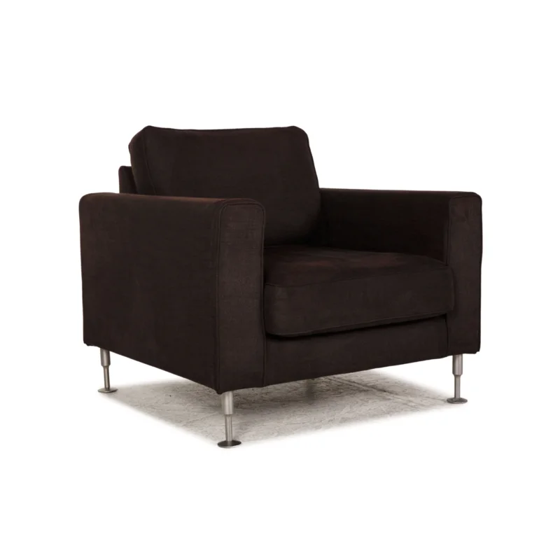 Interprofil Stoff Sessel Dunkelbraun