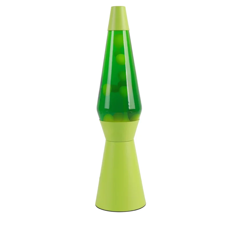 i-Total Lavalampe Spaceship, grünes Design, grünes Wachs, grüne Flüssigkeit, dekorative Stimmungsleuchte, Tischlampe.