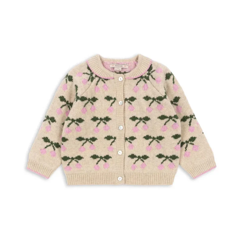 Konges Slojd Belou Strickjacke cherry