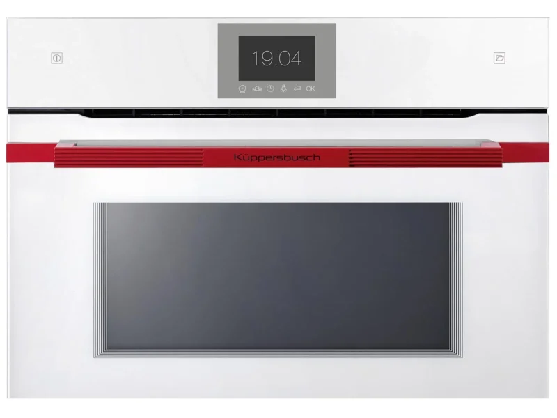 Küppersbusch CBD6550.0WE8 K-Series. 5 Dampfbackofen Weiß/Hot Chili
