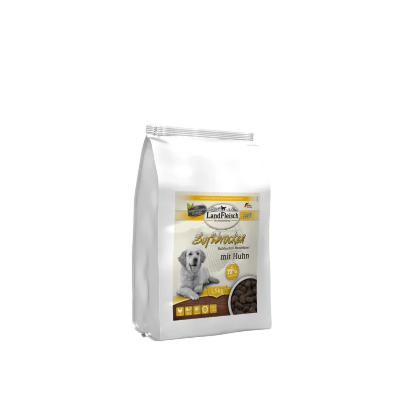 Landfleisch Dog Softbrocken mit Huhn