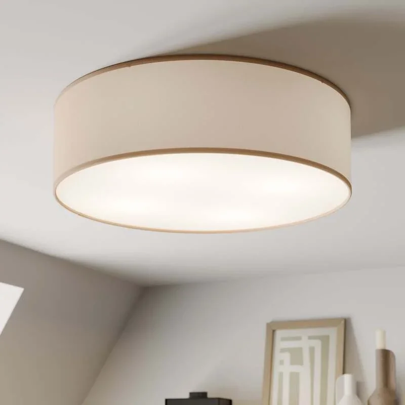 TK-Lighting Deckenleuchte Rondo LED Lampe dimmbar beige Ø45cm 4-flammig Metall - 5901780544300