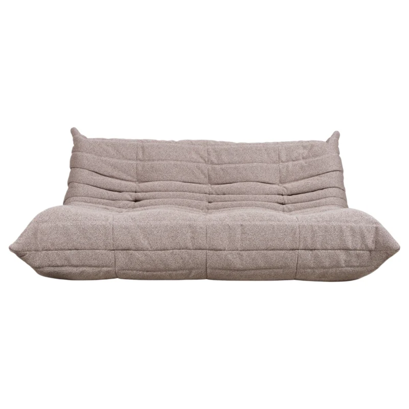 Ligne Roset Togo Dreisitzer Creme Grau Taupe Neubezug
