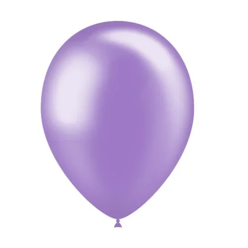 Lila Ballonnen Metallic 25cm 10st van Balloonia koop je bij Partywinkel