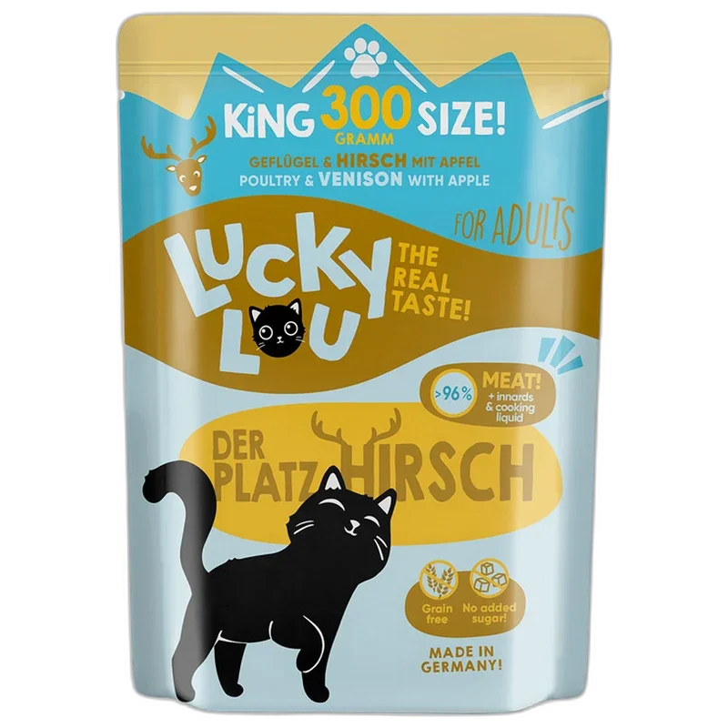 Lucky Lou PB Lifestage Adult Geflügel + Hirsch 300 g
