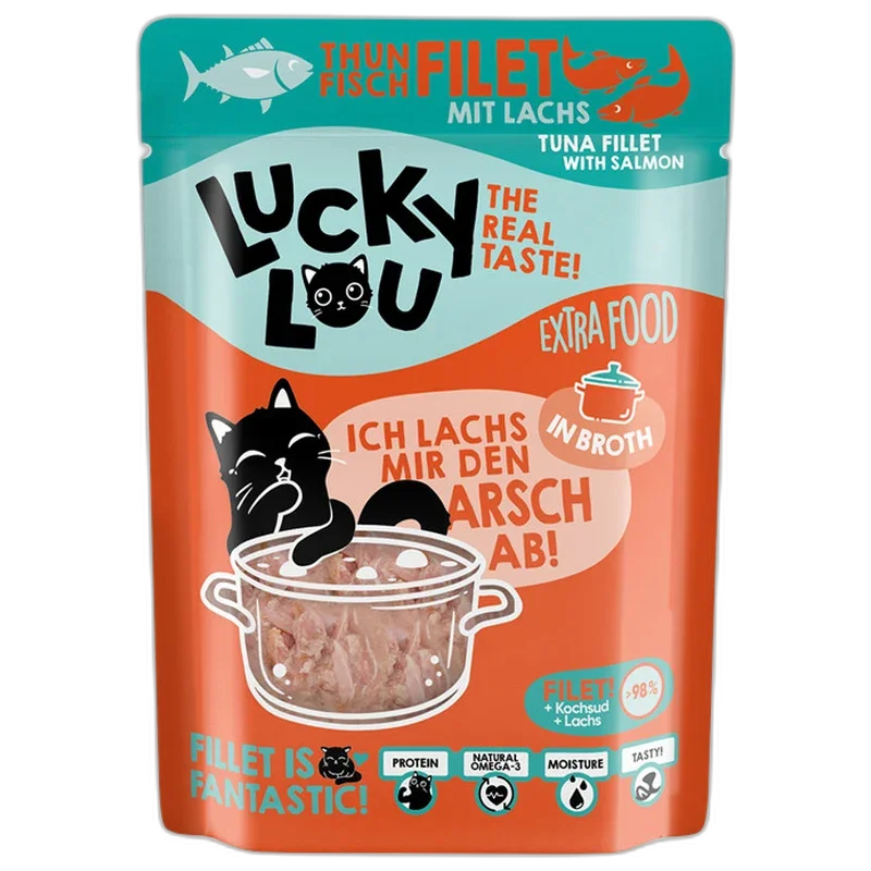 Lucky Lou Extra Food Thunfisch & Lachs in Sud 70 g