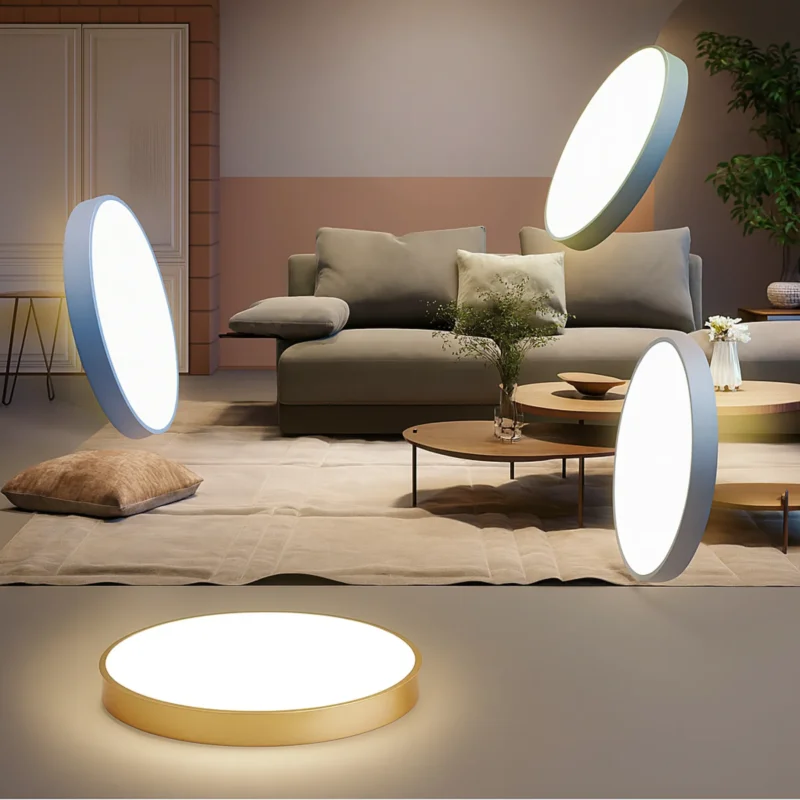 Luxus-Deckenleuchte-ChromaCraft-FarbwechselLED-Fernbedienung-Modernes-Design-xlumina