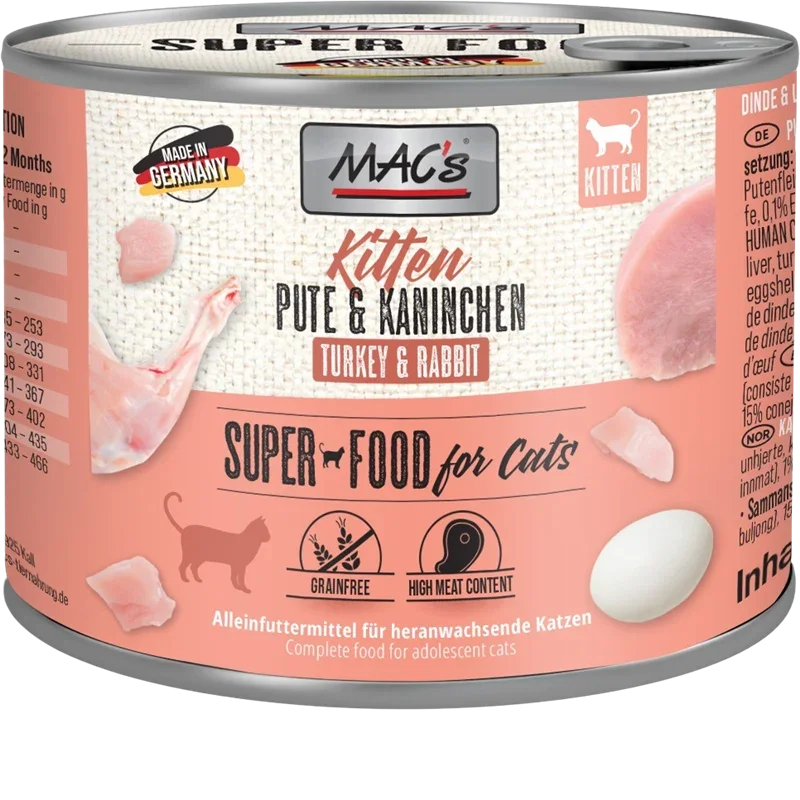 MAC's Cat Kitten Pute & Kaninchen 200 g
