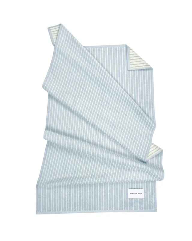Maison Deux Badetuch STRIPES COLOR Blue Butter Yellow | 140x70cm - Sir Henrys