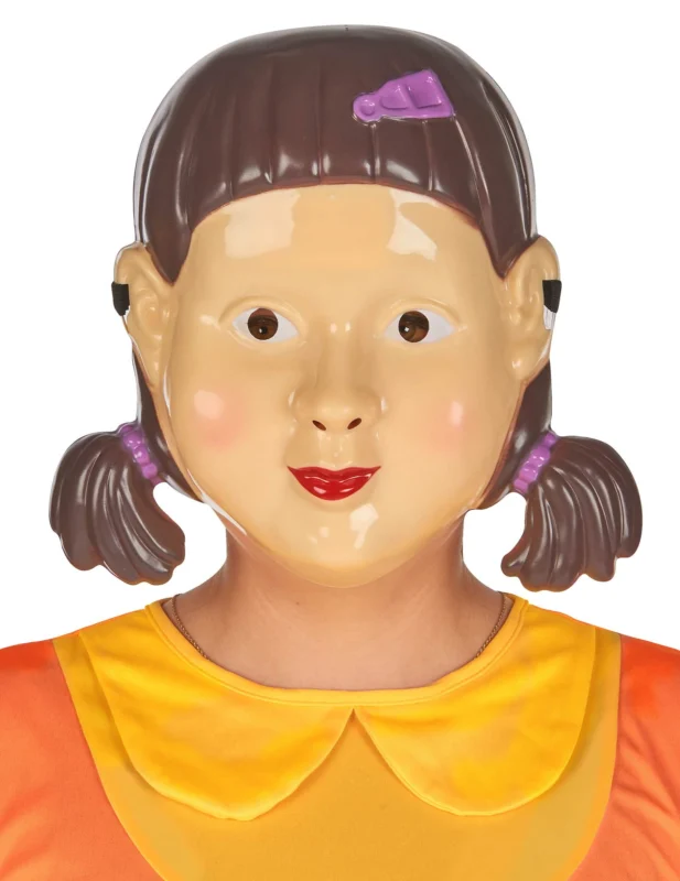 Masque de poupée tueuse pour adulte beige et marron