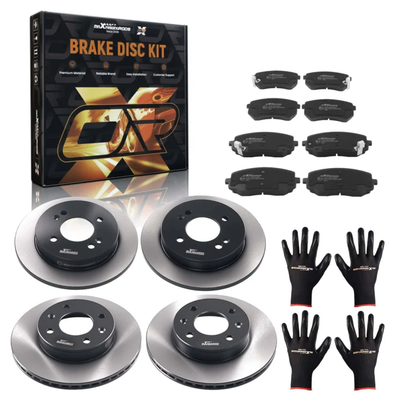 Neu Bremsscheiben Bremsbeläge Set kompatibel für Hyundai i10 kompatibel für KIA Picanto 1.0-1.1 Vorne Hinten