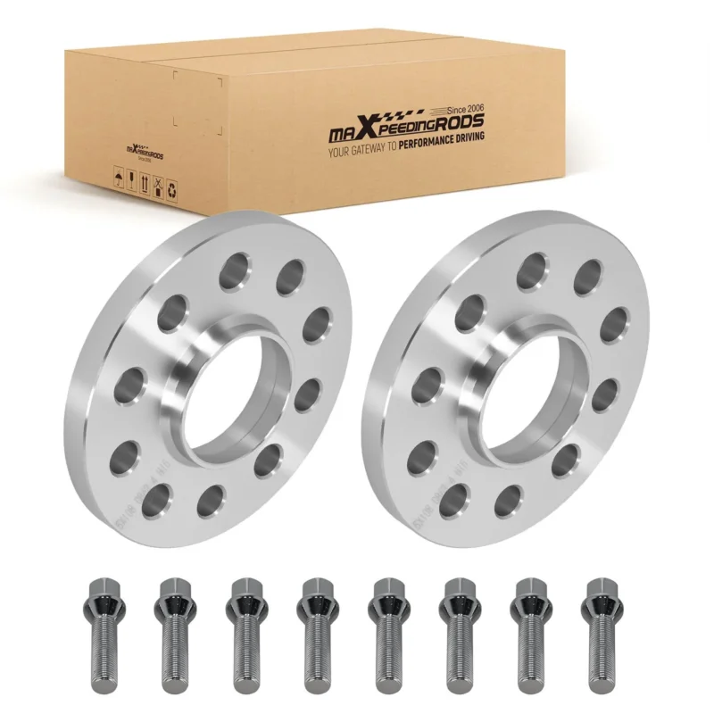 Neu 2 Stück 15mm Alu Spurplatten kompatibel für Volvo 5x108 Lochkreis 63,4mm M14x1,5 Set